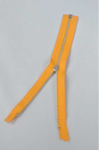 ZIP078  3號拉鏈  銀白色開尾拉鏈  單頭金屬拉鏈  不設單獨拉鍊訂購 細節-2